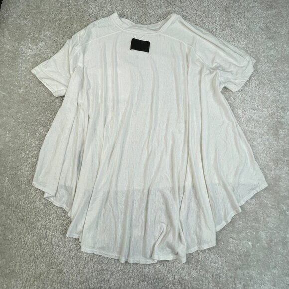 Cog The Big Smoke Delta T-Shirt Linen Blend White Womens OS - Picture 3 of 9